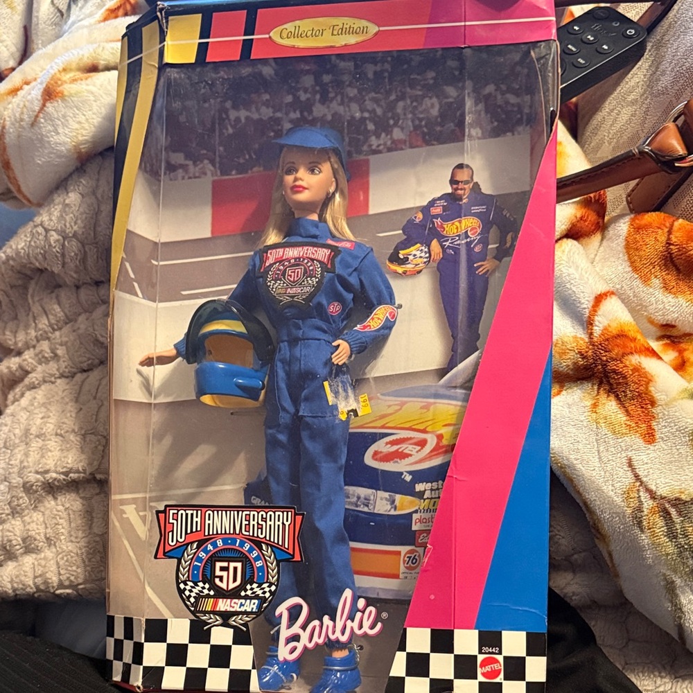 Barbie Collector Edition in Blue Racing Suit